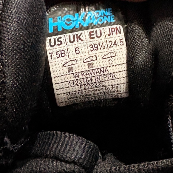 Hoka Kawana Running Shoes – Black/Copper (Black/Gold) – Men’s 7.5 / Women’s 9 - Picture 7 of 7